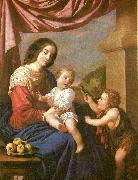 Francisco de Zurbaran virgin and child with st, oil on canvas